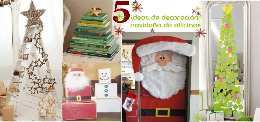 Decoración navideña en la oficina 2025