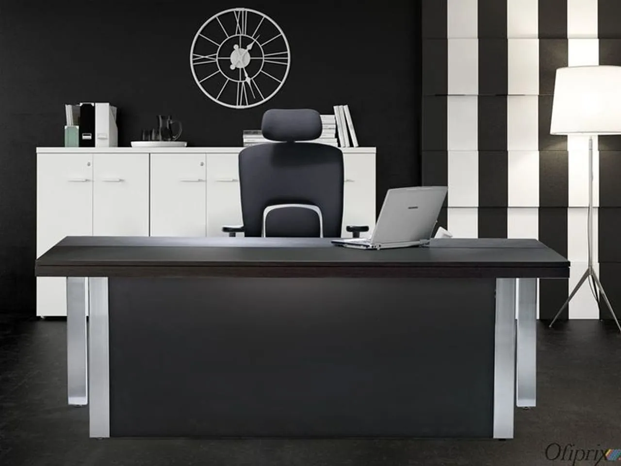 Estudio en casa en blanco y negro: ideas para inspirarte