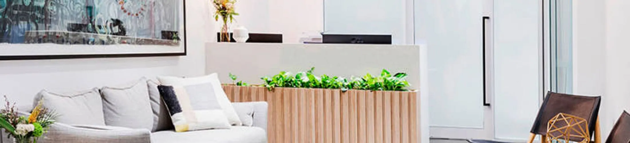 Decorar salas de espera para oficinas