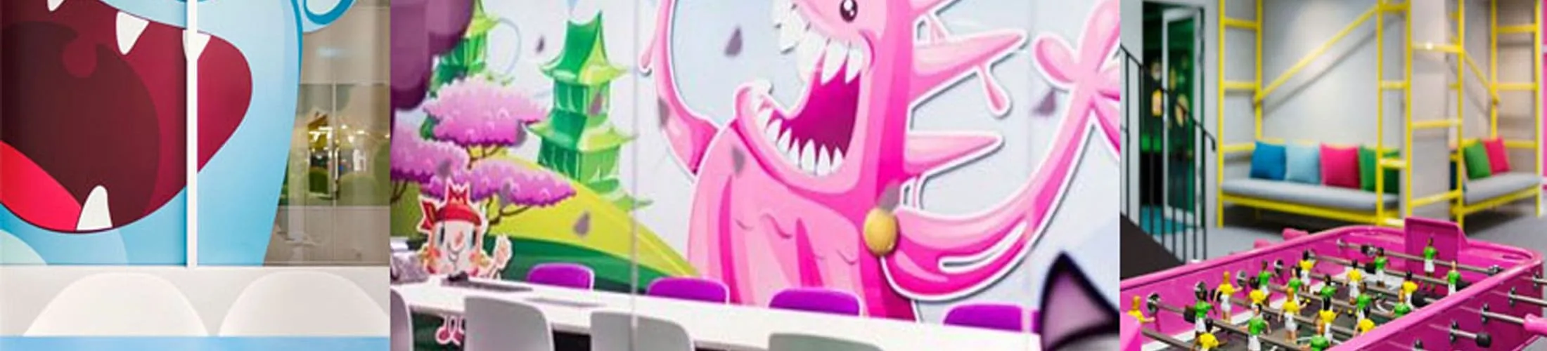 Descubre las coloridas y alegres oficinas de Candy Crush